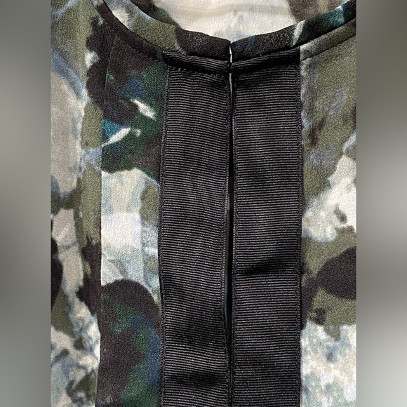 Vera Wang Simply Vera Watercolour Alpine Baroque Abstract Top Blouse XS - Picture 3 of 11